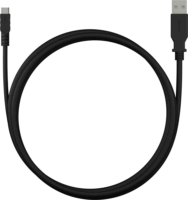 Yenkee YCU 010 BK USB Type-A apa - Mini USB Type-B apa 2.0 Adat és töltő kábel - Fekete (1.5m)
