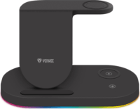 Yenkee YAC 5310 3in1 Vezeték nélküli töltő - Fekete (15W)