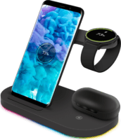 Yenkee YAC 5310 3in1 Vezeték nélküli töltő - Fekete (15W)