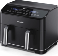 Sharp AF-GD82AE-B 2x4L Forrólevegős fritőz - Fekete