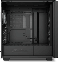 Sharkoon rebel C70G RGB Számítógépház - Fa/üveg