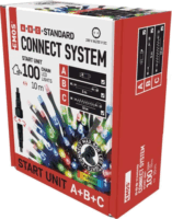 Emos D1AM01 LED Kül-/beltéri fényfüzér 10m - Színes