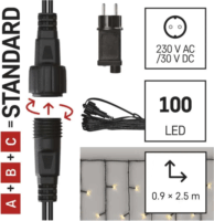 Emos D1CW02 CNT LED Kül-/beltéri fényfüzér 2.5m - Meleg fehér