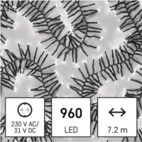 Emos D4BC05 LED Kül-/beltéri fényfüzér 7.2m - Hideg fehér