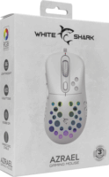 White Shark Azrael Vezetékes Gaming Egér - Fehér
