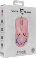 White Shark Azrael Vezetékes Gaming Egér - Rózsaszín
