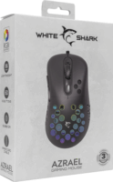 White Shark Azrael Vezetékes Gaming Egér - Fekete