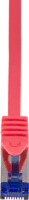 LogiLink S/FTP CAT6a Patch kábel 3m - Piros