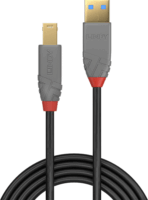 Lindy Anthra Line USB-A apa - USB-B apa 3.2 Nyomtató kábel - Fekete (5m)