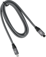 AVAX CB901 USB-C apa - USB-C apa 3.2 Adat és töltő kábel - Szürke (1m)