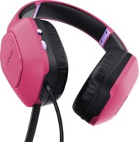 Trust GXT 415P Zirox Vezetékes Gaming Headset - Rózsaszín