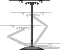 Multibrackets M VESA Flexarm Full Motion Single Portrait 32"-55" - LCD TV fali tartó - Fekete
