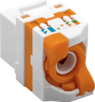 Techly IWP-MD C6A/UROTT CAT6a KeyStone RJ45 Jack UTP szerszám nélküli aljzat