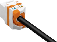 Techly IWP-MD C6A/UROTT CAT6a KeyStone RJ45 Jack UTP szerszám nélküli aljzat