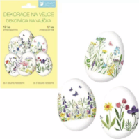 Tojásdíszítő fólia - Mezei virágok (12db)