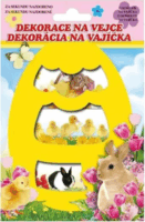 Tojásdíszítő fólia - Húsvéti állatok (12db)