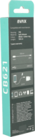 AVAX CB621 CREAMY+ USB Type-A apa - USB Type-C apa Töltőkábel - Fehér/Ezüst (1.5m)