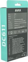 AVAX DC611 DESKY+ 3x USB Type-A / 1x USB Type-C Hálózati töltő - Fekete (75W)