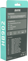 AVAX HB902 PRIME USB Type-C apa - 2x HDMI anya Adapter