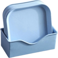 TOO KT-115 Műanyag tányér szett (10db/csomag) - Vegyes szín