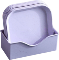 TOO KT-115 Műanyag tányér szett (10db/csomag) - Vegyes szín