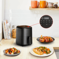 Tefal EY1458 Easy Fry Compact 3L Forrólevegős fritőz - Fekete