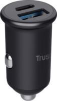 Trust 25197 Maxo USB Type-A / USB Type-C Autós töltő - Fekete (38W)