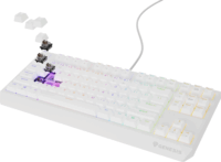 Genesis Thor 230 TKL (Outemu Brown Switch) RGB Vezetékes Gaming Mechanikus Billentyűzet (Fehér) - Angol (US)