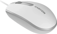 Canyon M-10 Vezetékes Egér - Szürke/Fehér