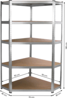 Fieldmann FDR 1840R Sarokpolc - 90x40x180 cm