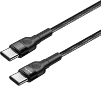 ColorWay CW-CBPDCC047-BK USB Type-C apa - USB Type-C apa Adat és töltő kábel - Fekete (1m)