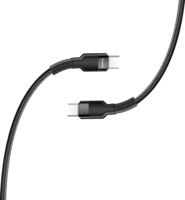 ColorWay CW-CBPDCC047-BK USB Type-C apa - USB Type-C apa Adat és töltő kábel - Fekete (1m)