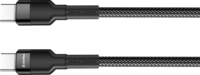 ColorWay CW-CBPDCC047-BK USB Type-C apa - USB Type-C apa Adat és töltő kábel - Fekete (1m)