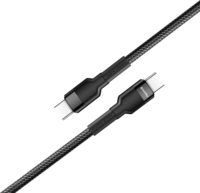 ColorWay CW-CBPDCC047-BK USB Type-C apa - USB Type-C apa Adat és töltő kábel - Fekete (1m)