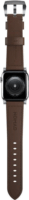 Nomad Traditional Band Apple Watch Bőri szíj 49/45/44m/42 mm - Ezüst/Barna