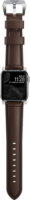 Nomad Traditional Band Apple Watch Bőri szíj 49/45/44m/42 mm - Ezüst/Barna
