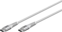 Goobay 70193 USB-C apa - USB-C apa 2.0 Adat és töltő kábel - Fehér (1m)