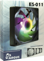 Inter-Tech ES-011 120mm PWM A-RGB Rendszerhűtő - Fekete