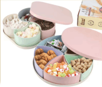 TOO KT-124 Műanyag Ételtároló cukorkás tál fedővel 4,6L