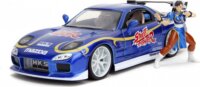 Jada Toys Street Fighter 1993 Mazda RX7 autó Chun-Li figurával 1:24