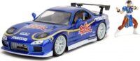 Jada Toys Street Fighter 1993 Mazda RX7 autó Chun-Li figurával 1:24