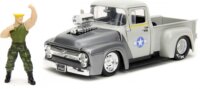 Jada Toys Street Fighter 1956 Ford Pickup autó Guile figurával 1:24