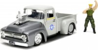 Jada Toys Street Fighter 1956 Ford Pickup autó Guile figurával 1:24