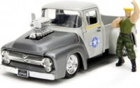 Jada Toys Street Fighter 1956 Ford Pickup autó Guile figurával 1:24