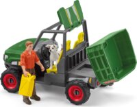 Schleich Farm World Erdőépítő figura autóval