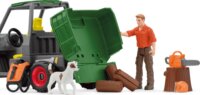 Schleich Farm World Erdőépítő figura autóval