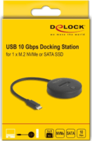 Delock 64254 M.2 SSD Dokkoló állomás (USB 3.1 Type-C - M.2 NVMe / SATA)