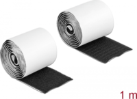 Delock 19063 Tépőzáras kábel kötegelő/kábelrendező 1m - Fekete