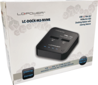 LC-Power LC-DOCK-M2-NVME M.2 Dokkoló állomás (USB 3.2 Gen 2x1 Type-C - M.2 NVMe)