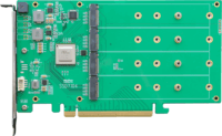 HighPoint SSD7104 4x belső M.2 NVMe port bővítő PCIe kártya